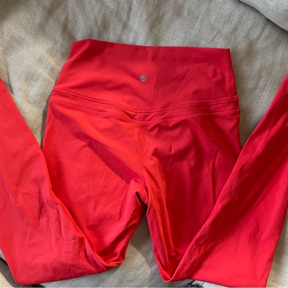 CRZ YOGA Red High-Waist Leggings - Picture 2 of 3